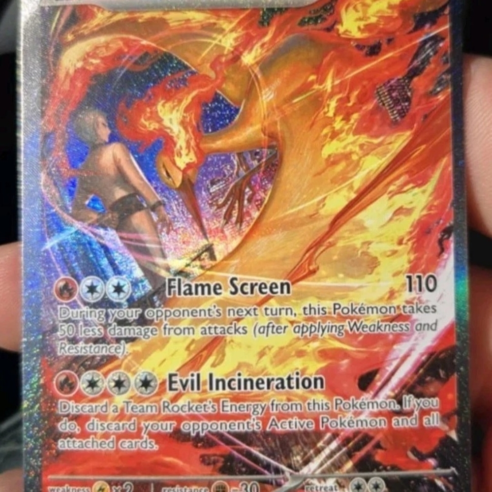 Pokemon - Team Rocket's Moltres ex 229/182 Sv10: Destined Rivals Holo